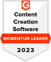 Content Creation Software: Momentum leader - 2023