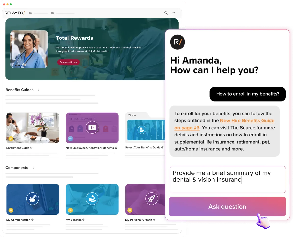 AI content chat for hubs illustration