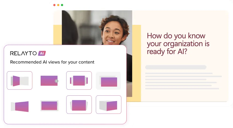 AI view selector illustration