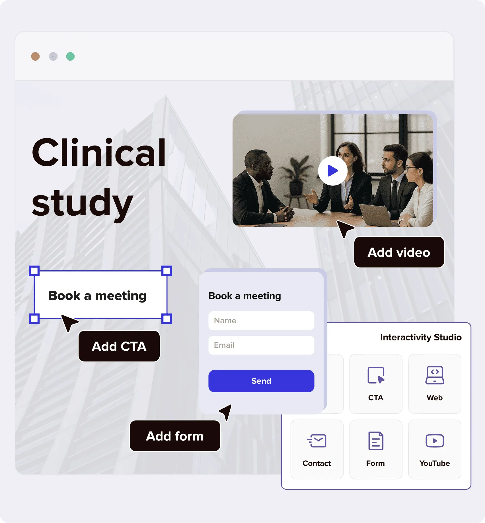 Interactive clinical data in RELAYTO