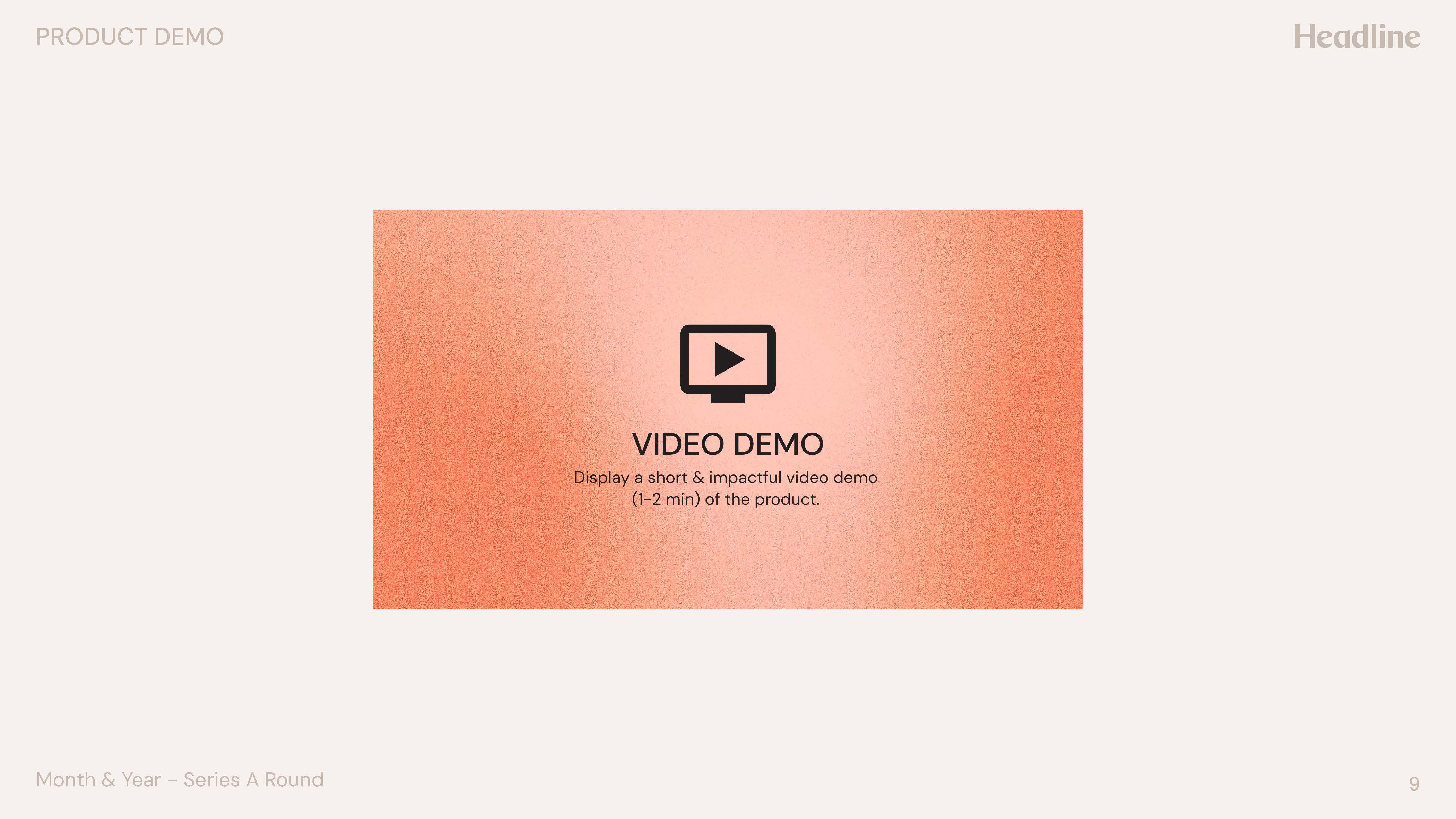 Series A Pitch Deck Template 33, page 9