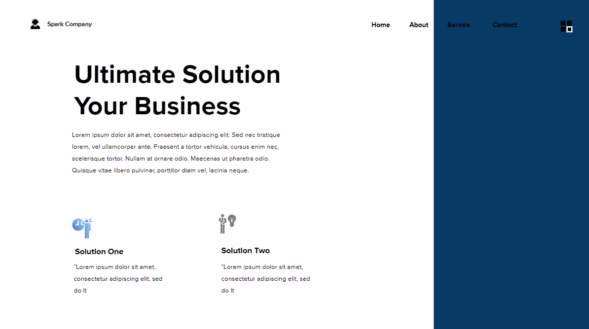Startup Landing Page, page 8