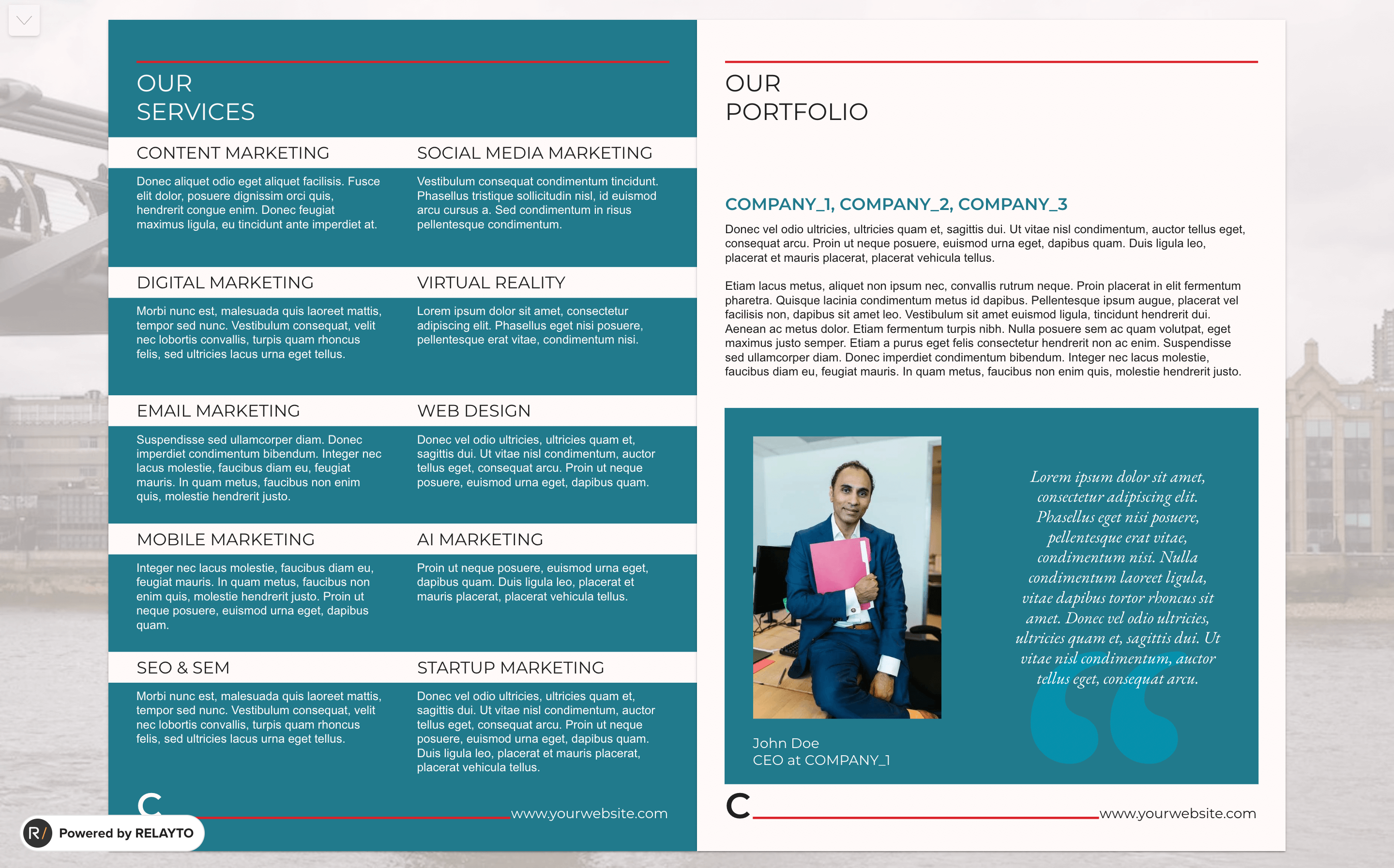 Newsletter Brochure, page 3