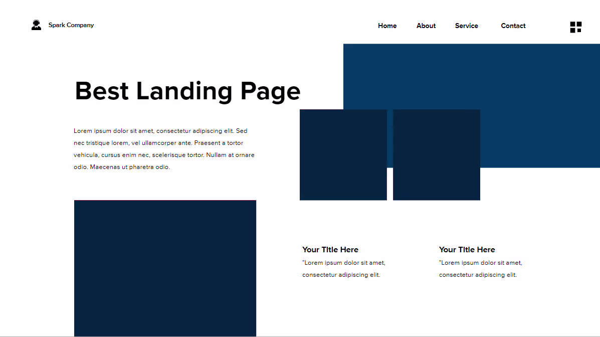 Startup Landing Page, page 7