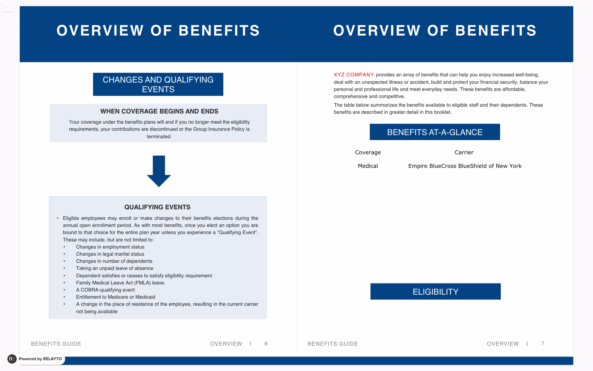 Benefits Guide Brochure, page 3