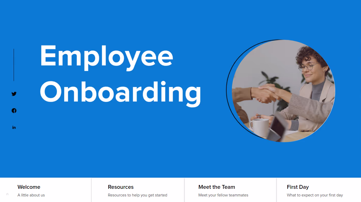 Employee Onboarding, page 1