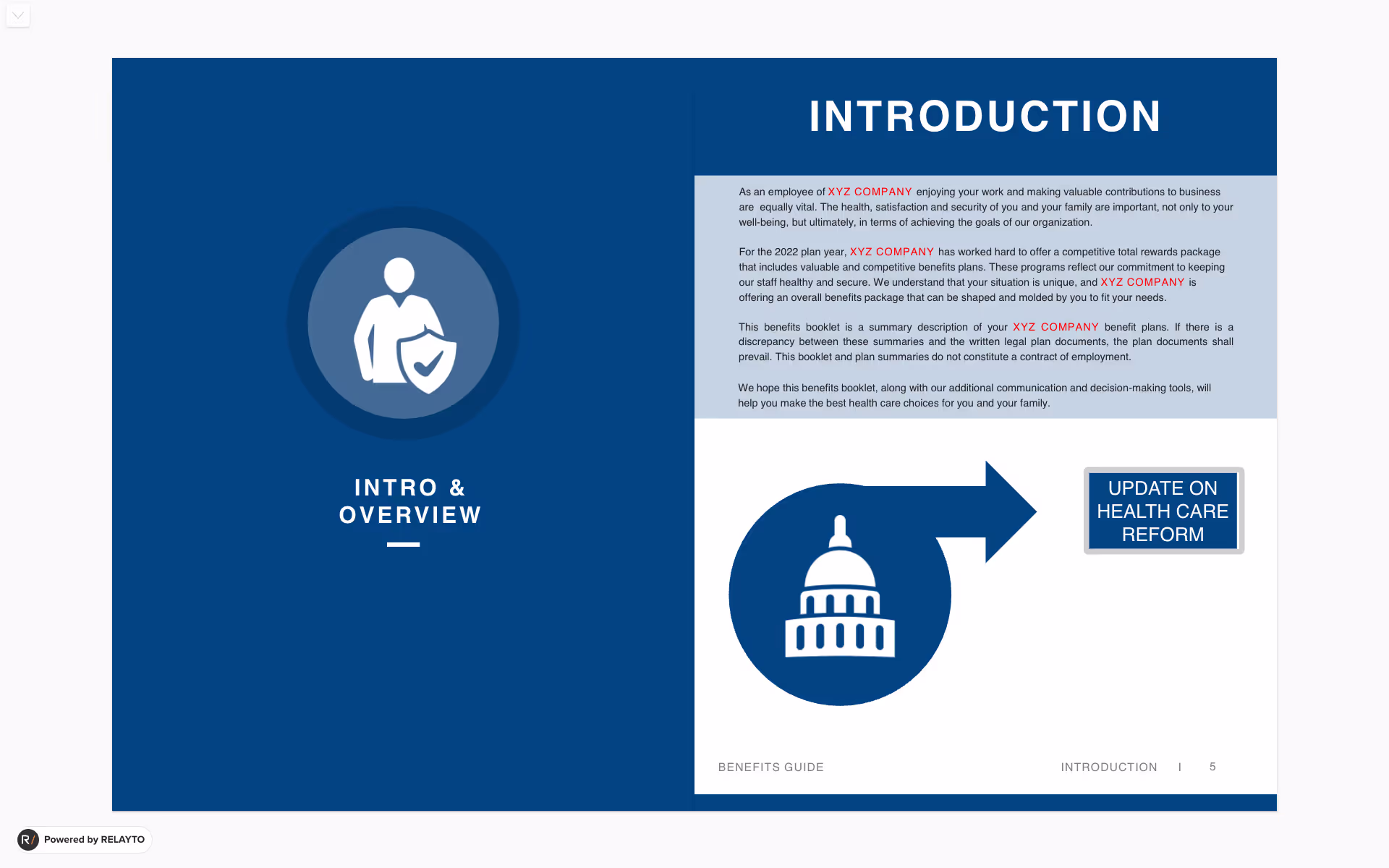 Benefits Guide Brochure, page 2
