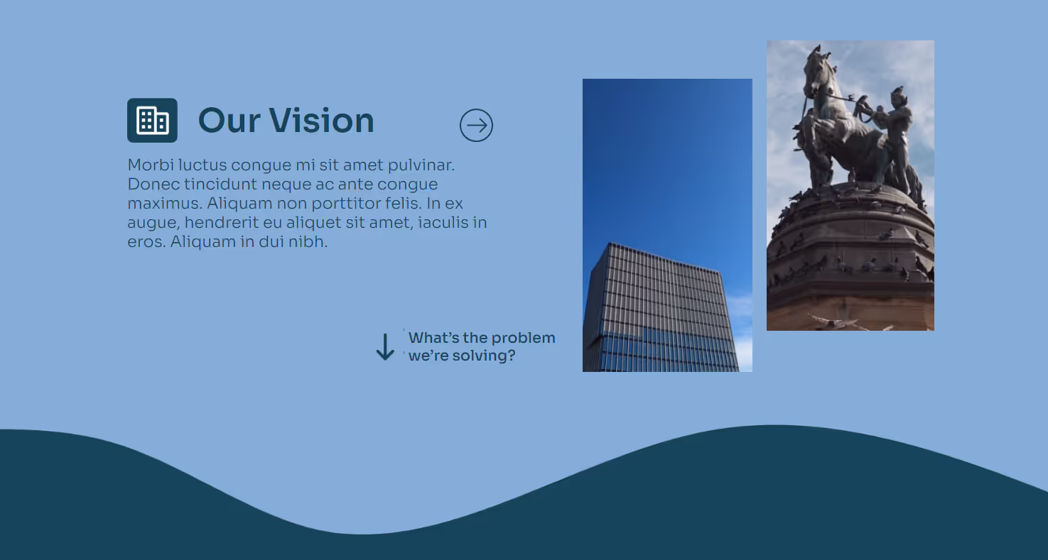 Finance Microsite, page 2