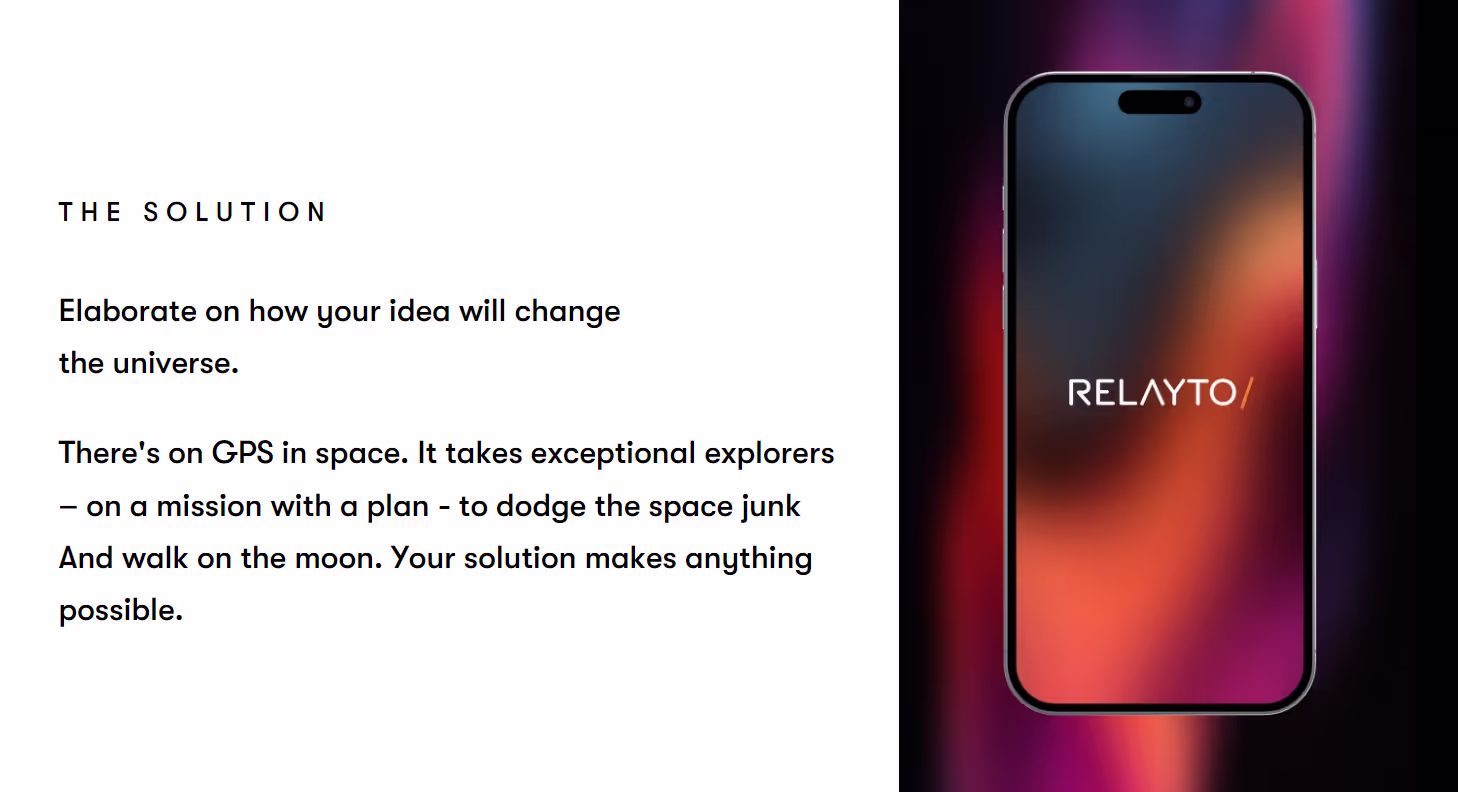 Space Pitch Deck Presentation, page 9