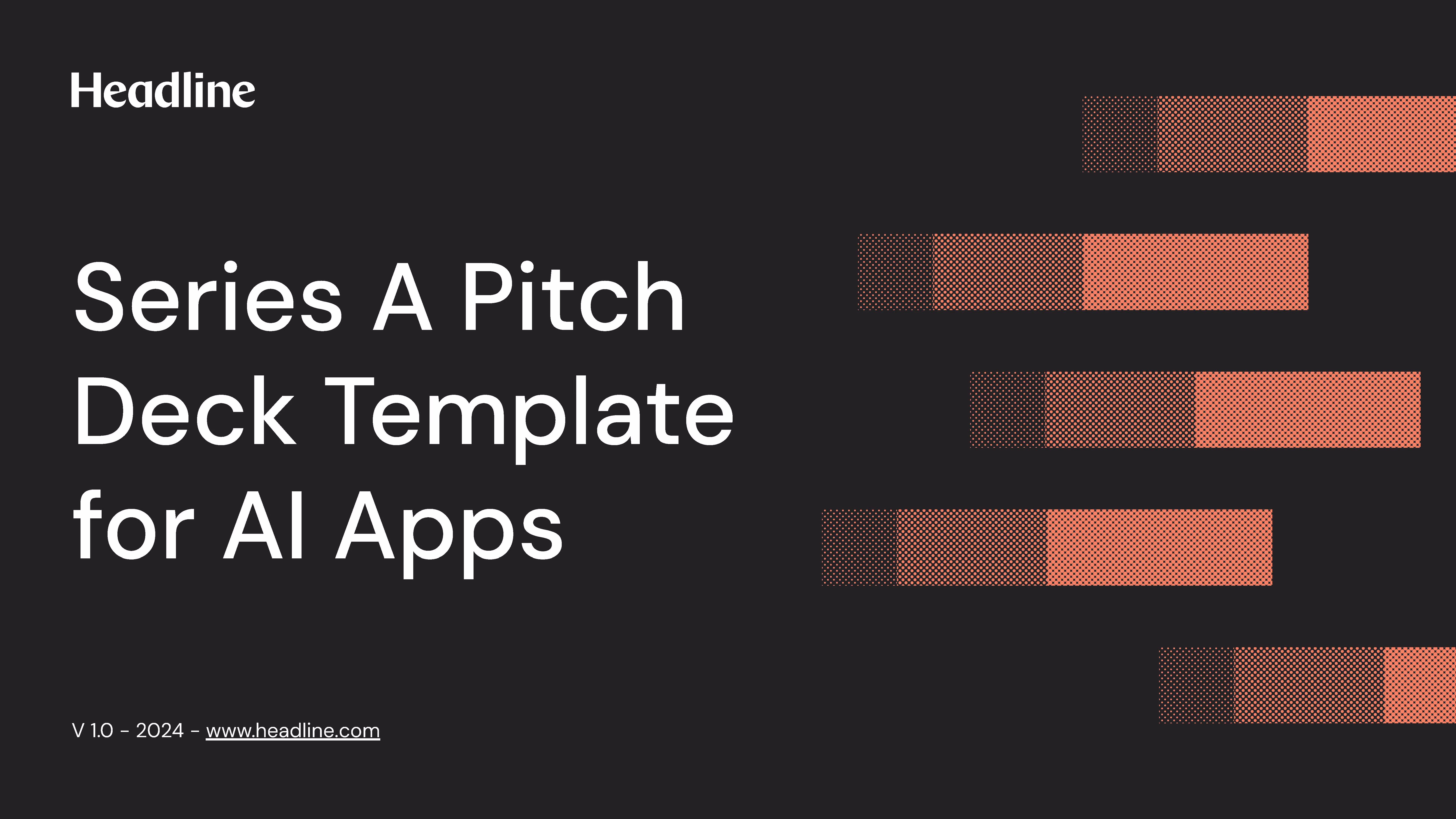 Series A Pitch Deck Template, page 1