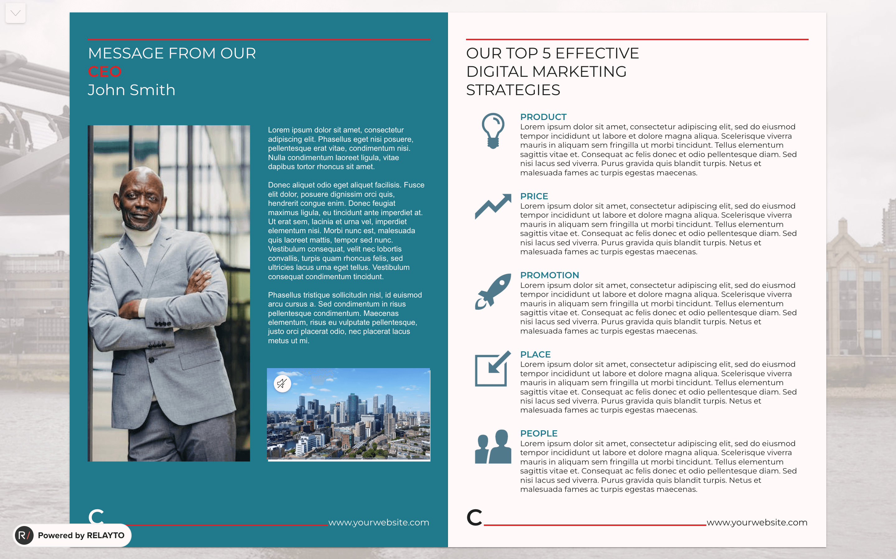 Newsletter Brochure, page 1