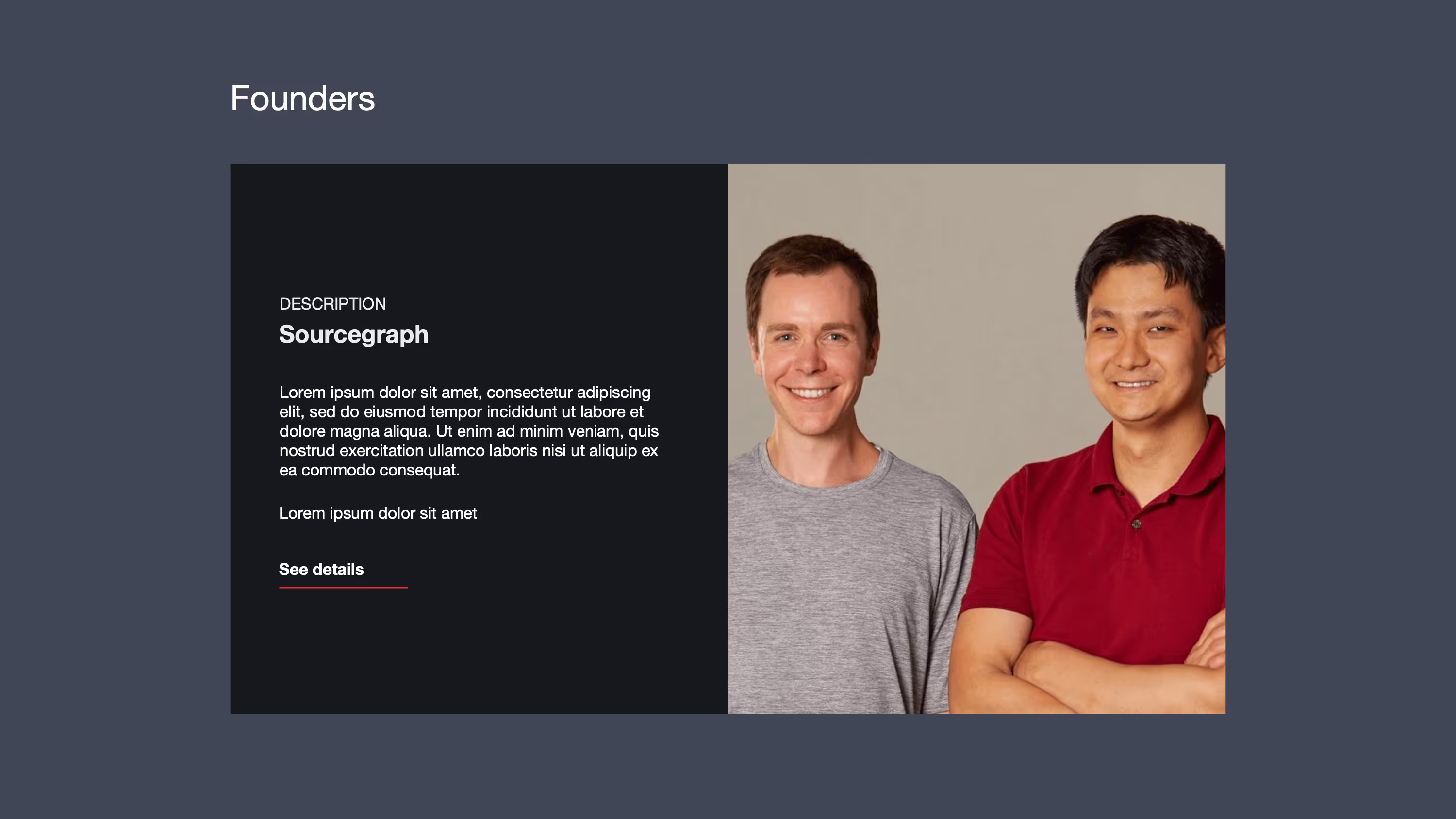 Corporate Microsite, page 1