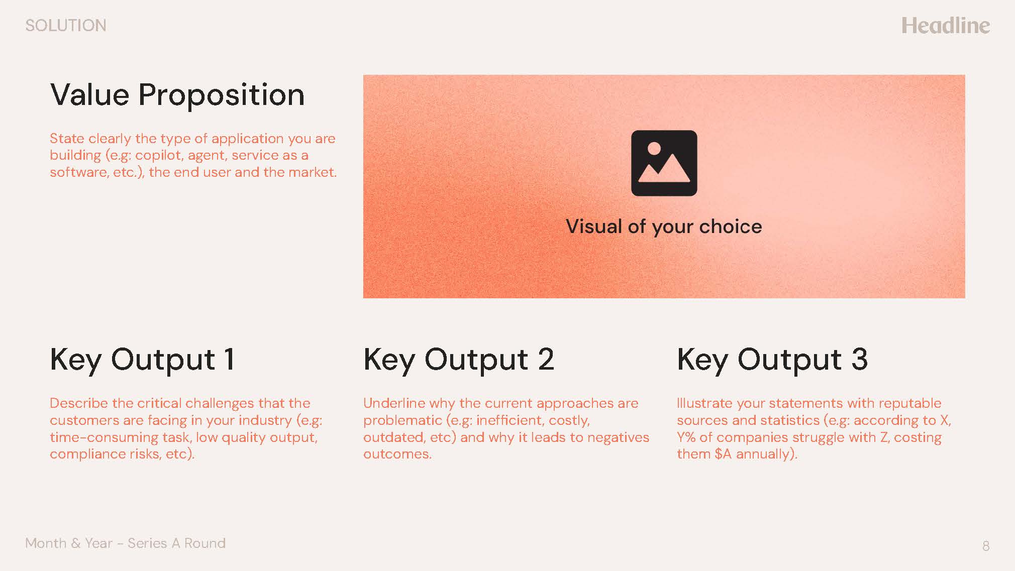 Series A Pitch Deck Template 33, page 8