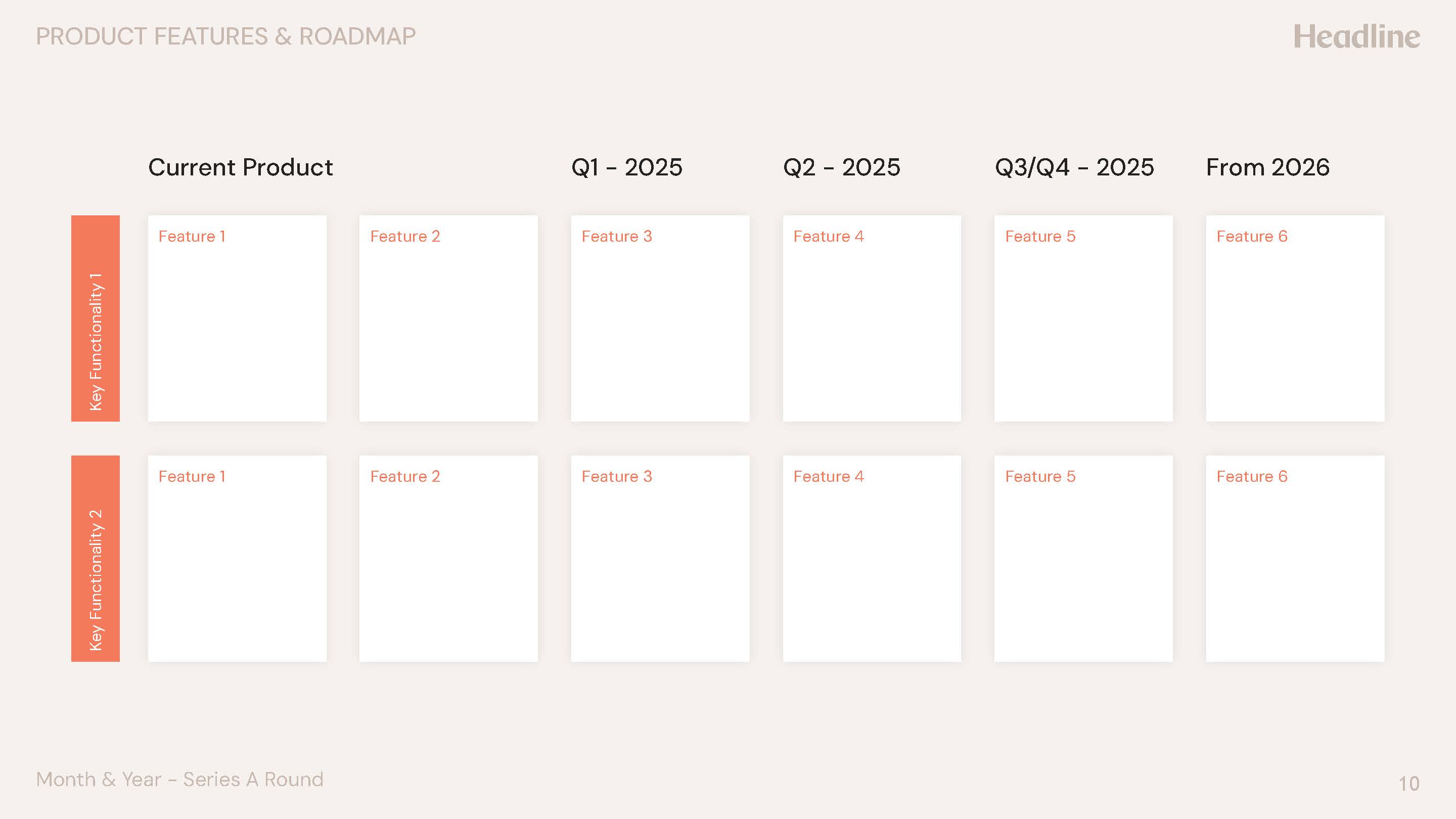 Series A Pitch Deck Template 33, page 10