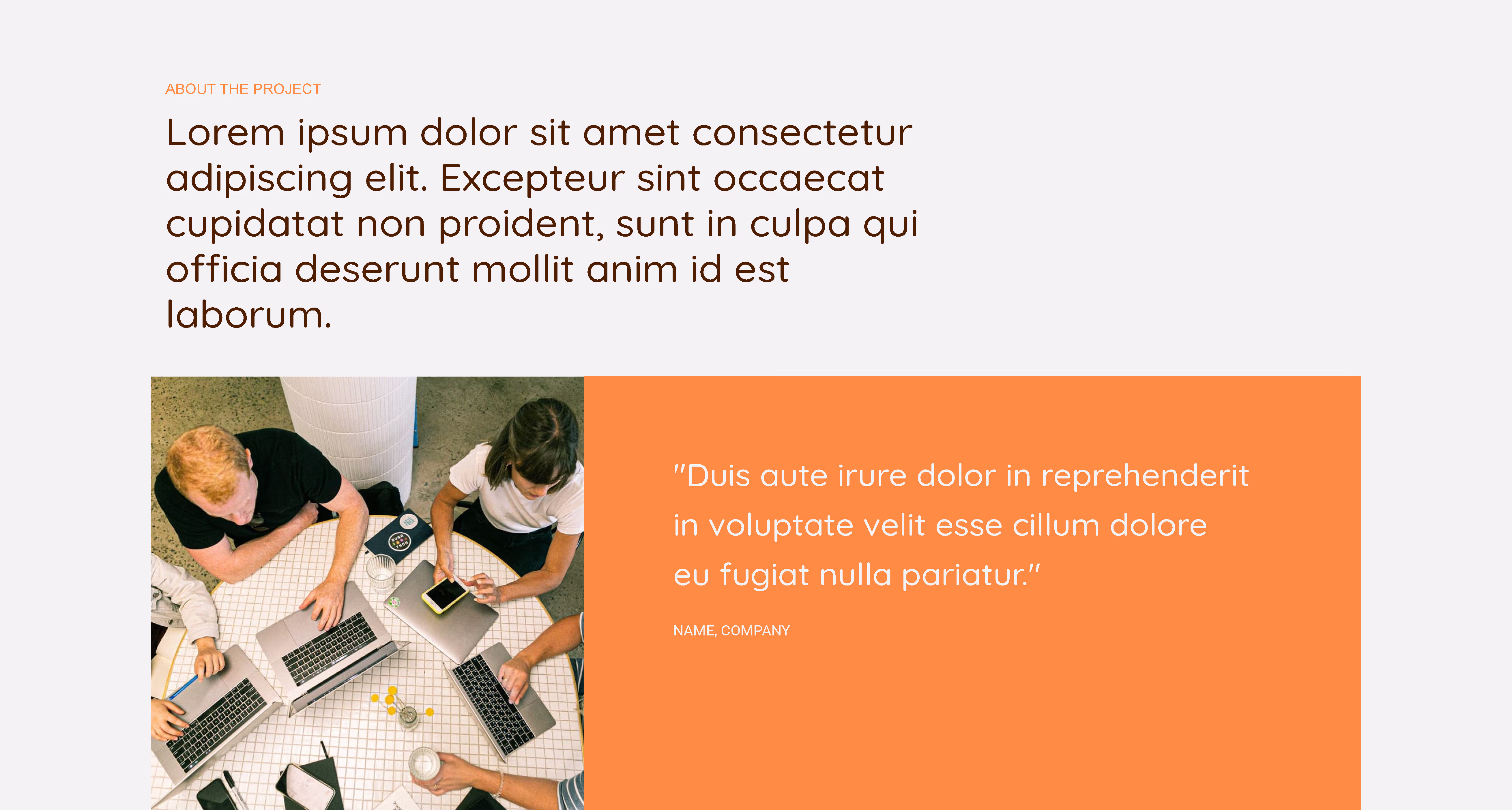 Case Study Landing Page, page 1