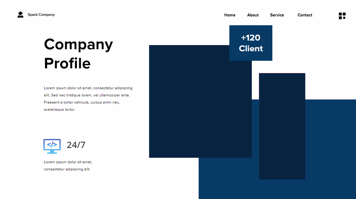 Startup Landing Page, page 2