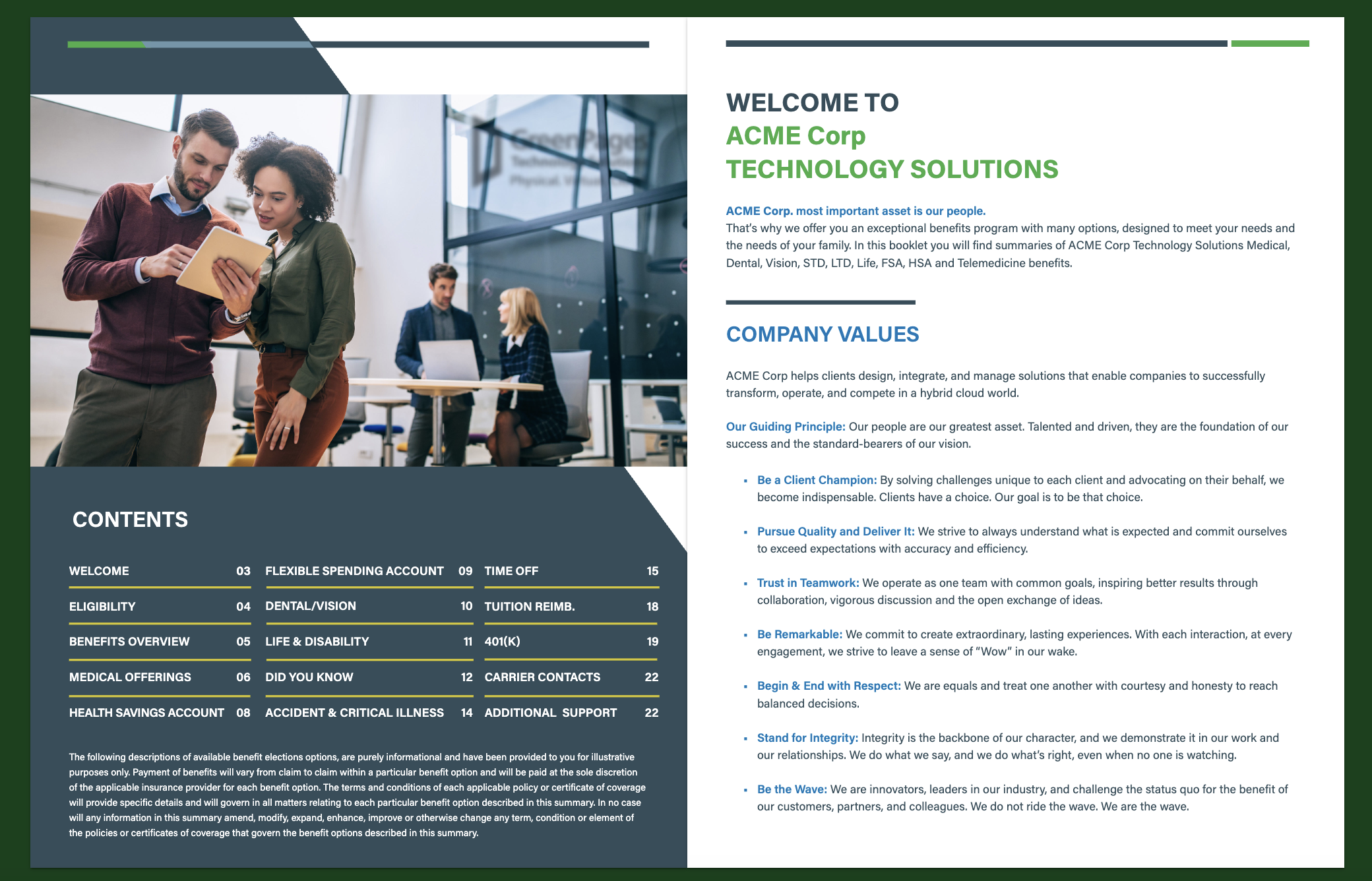 Benefits Resource Guide, page 1