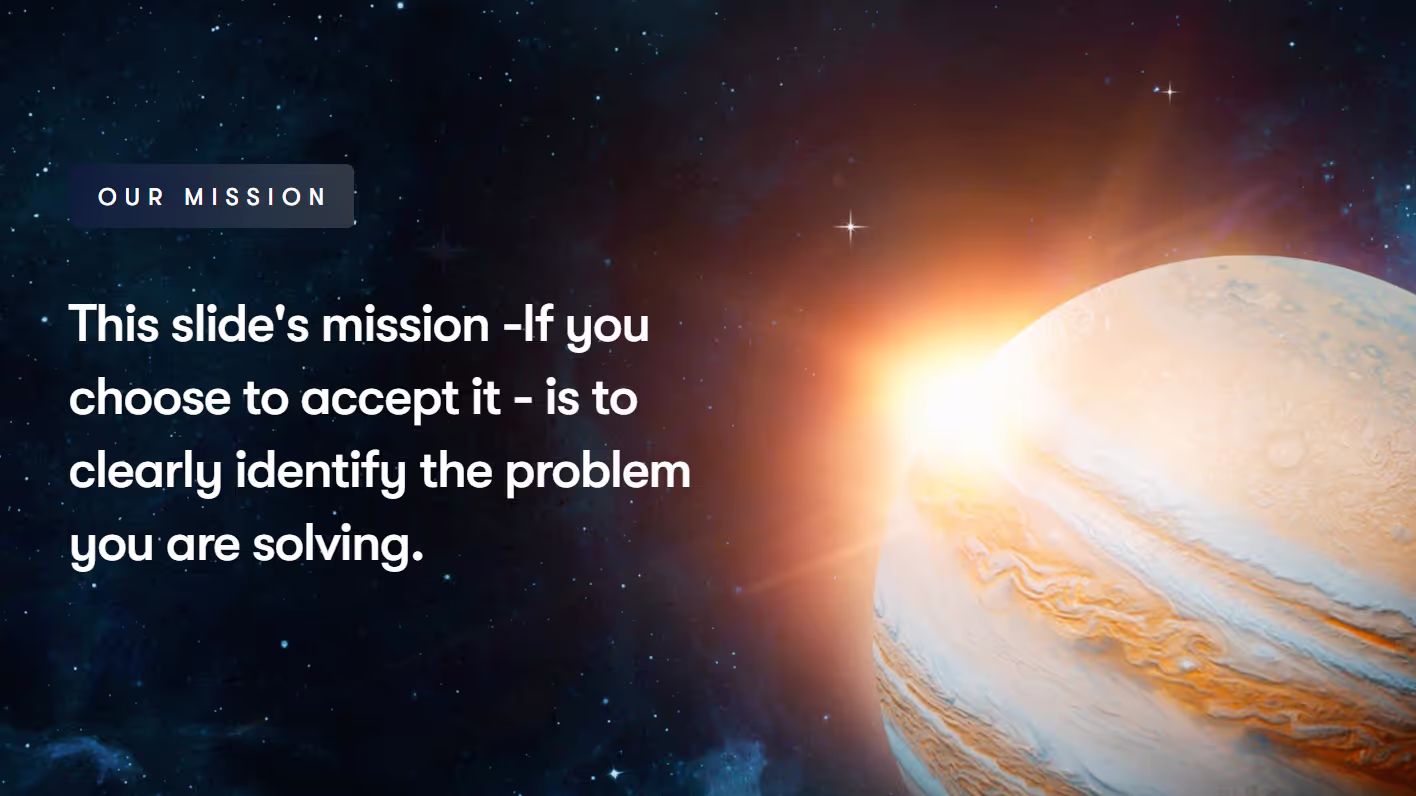 Space Pitch Deck Presentation, page 3