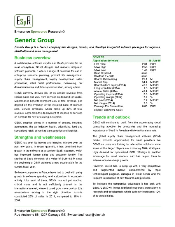 Generix Group - Page 3