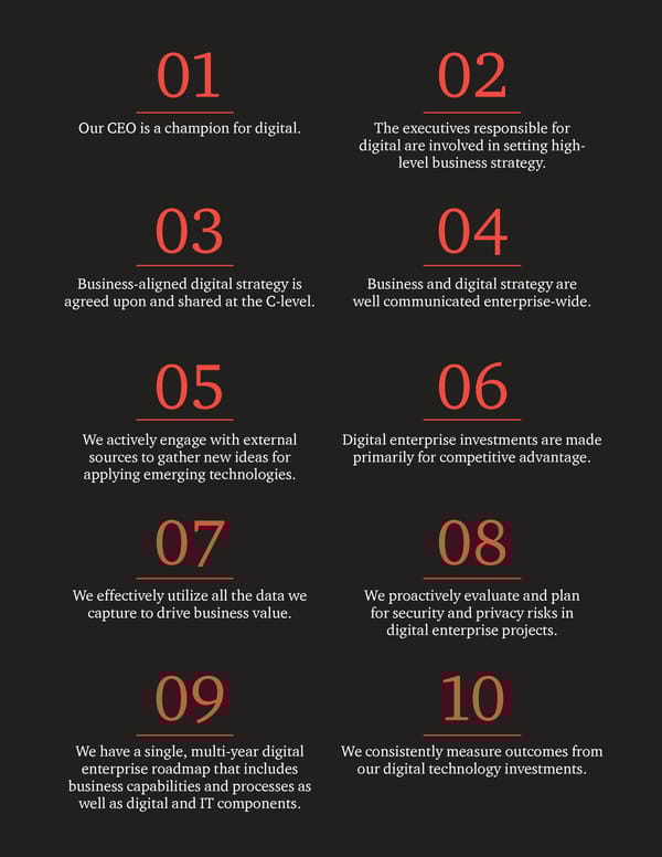 Ten attributes driving stronger performance - Page 11