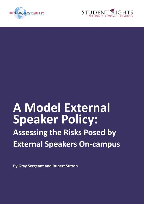 A Model External Speaker Policy - Page 2