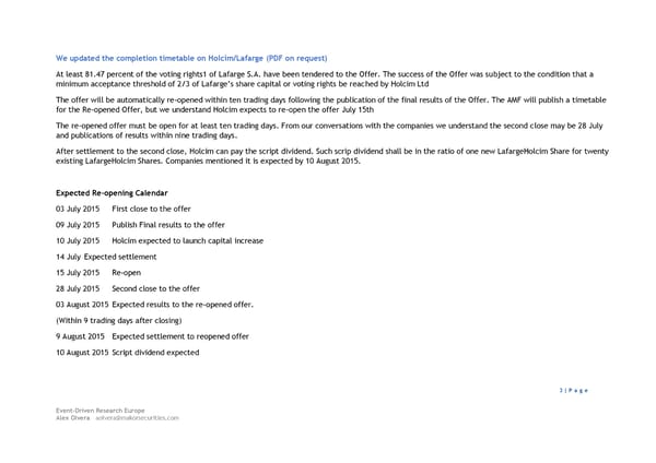 European Event Driven: Weekly Catch-up (6 July - 11 July 2015) - Page 3