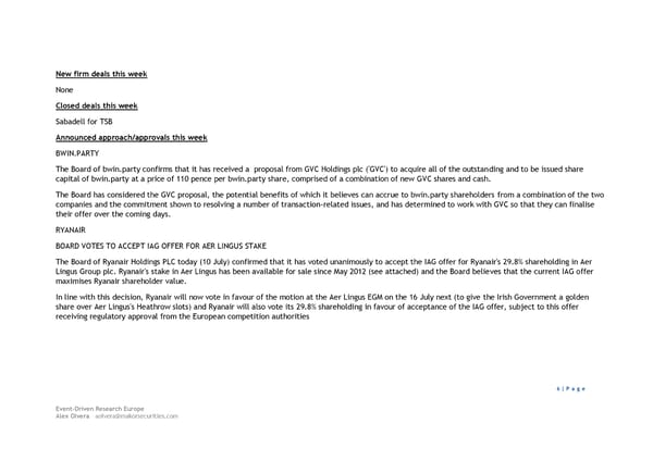 European Event Driven: Weekly Catch-up (6 July - 11 July 2015) - Page 6