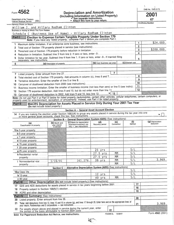 2001 U.S. Individual Income Tax Return - Page 15