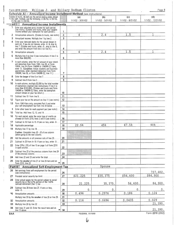 2002 U.S. Individual Income Tax Return - Page 6