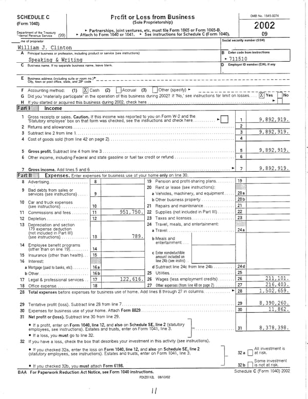 2002 U.S. Individual Income Tax Return - Page 11