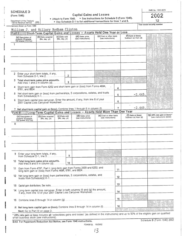 2002 U.S. Individual Income Tax Return - Page 13