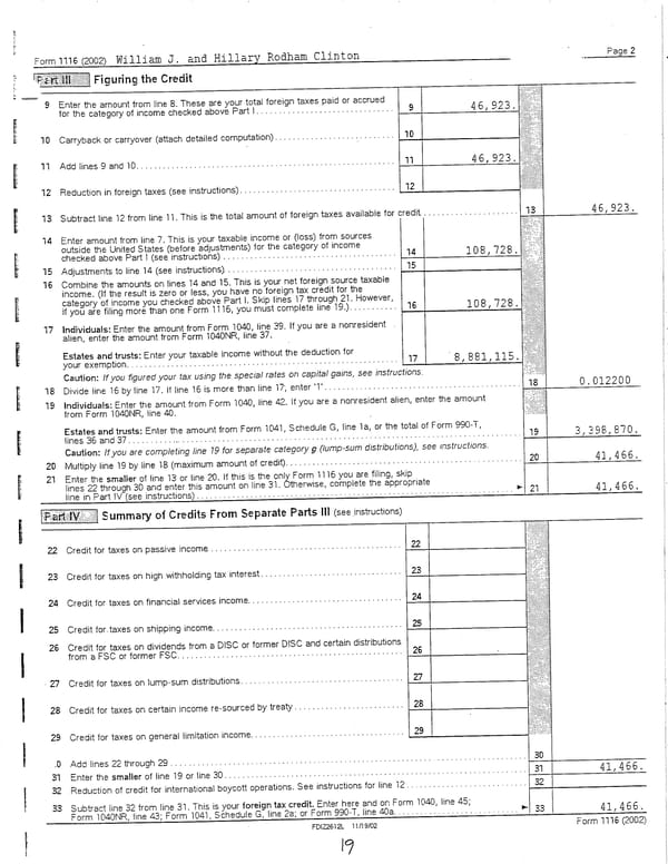 2002 U.S. Individual Income Tax Return - Page 19