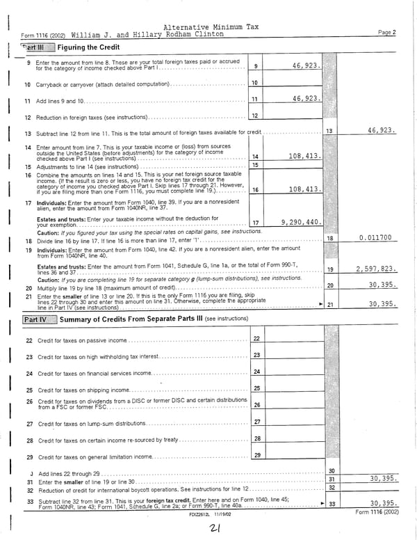 2002 U.S. Individual Income Tax Return - Page 21