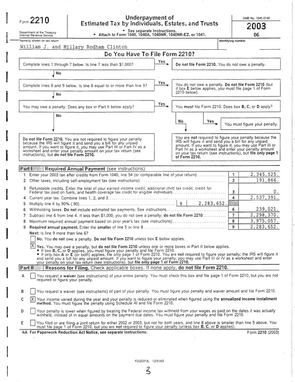 2003 U.S. Individual Income Tax Return - Page 3