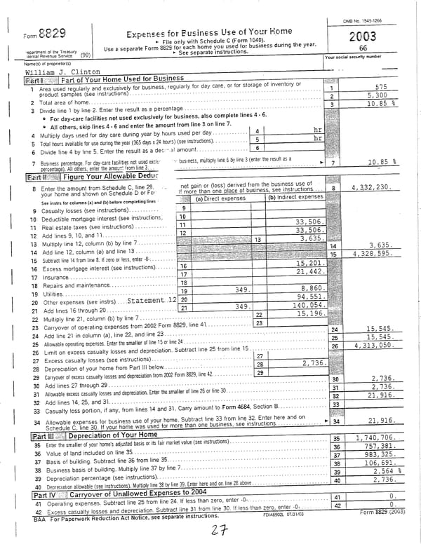 2003 U.S. Individual Income Tax Return - Page 27