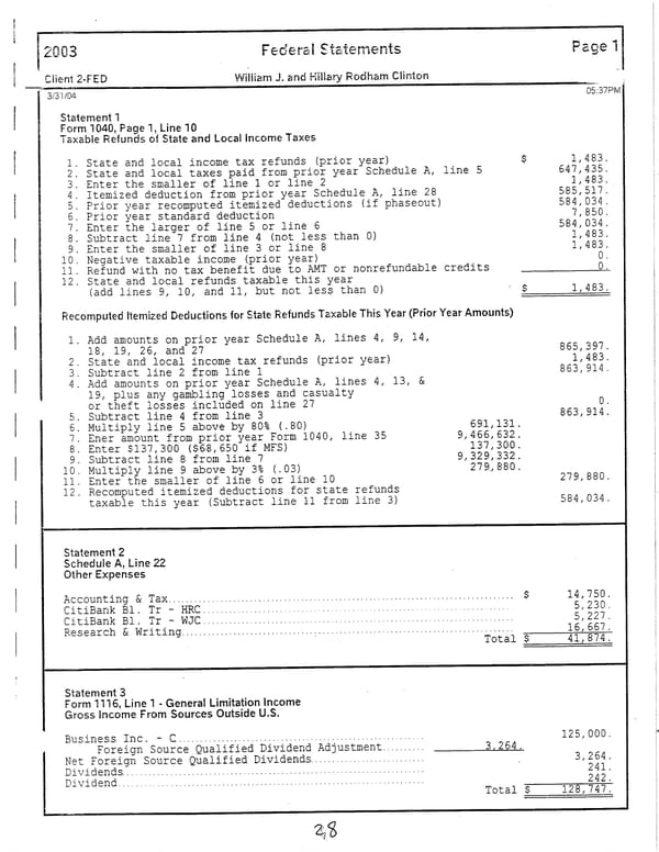 2003 U.S. Individual Income Tax Return - Page 28