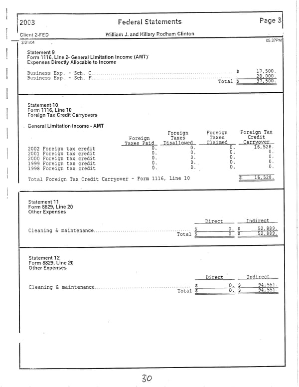 2003 U.S. Individual Income Tax Return - Page 30