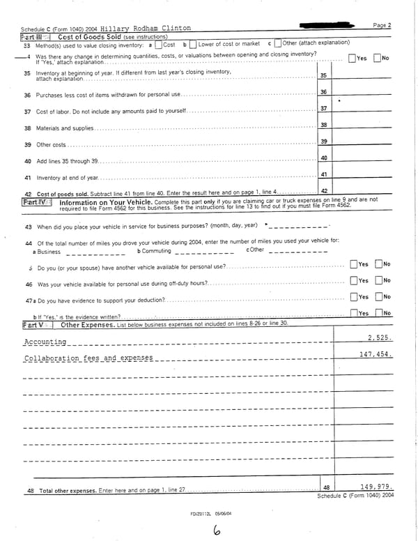 2004 U.S. Individual Income Tax Return - Page 6