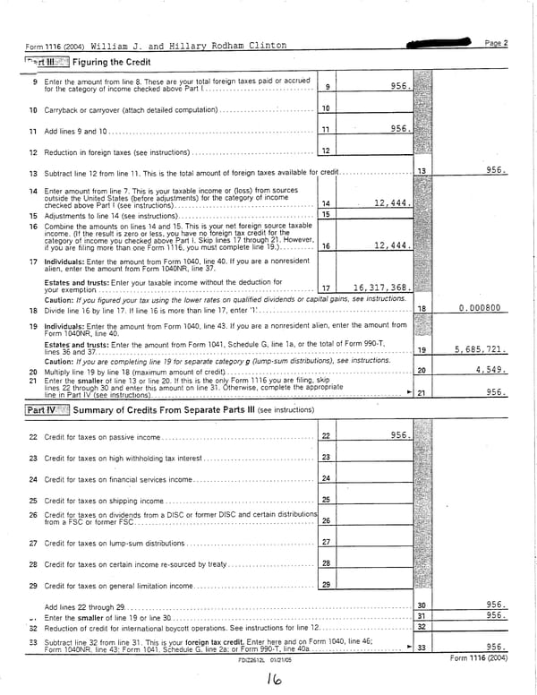 2004 U.S. Individual Income Tax Return - Page 16