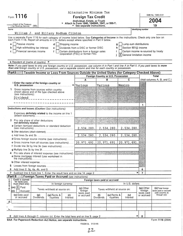 2004 U.S. Individual Income Tax Return - Page 22