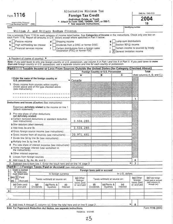 2004 U.S. Individual Income Tax Return - Page 23