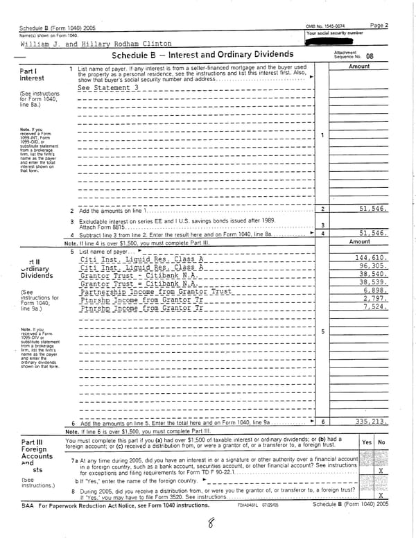 2005 U.S. Individual Income Tax Return - Page 8