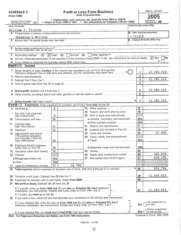 2005 U.S. Individual Income Tax Return - Page 11