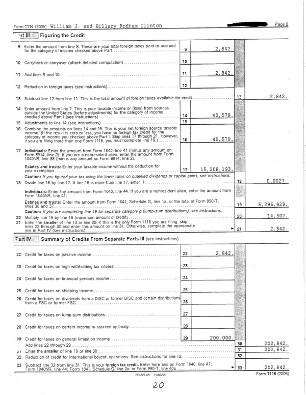 2005 U.S. Individual Income Tax Return - Page 20