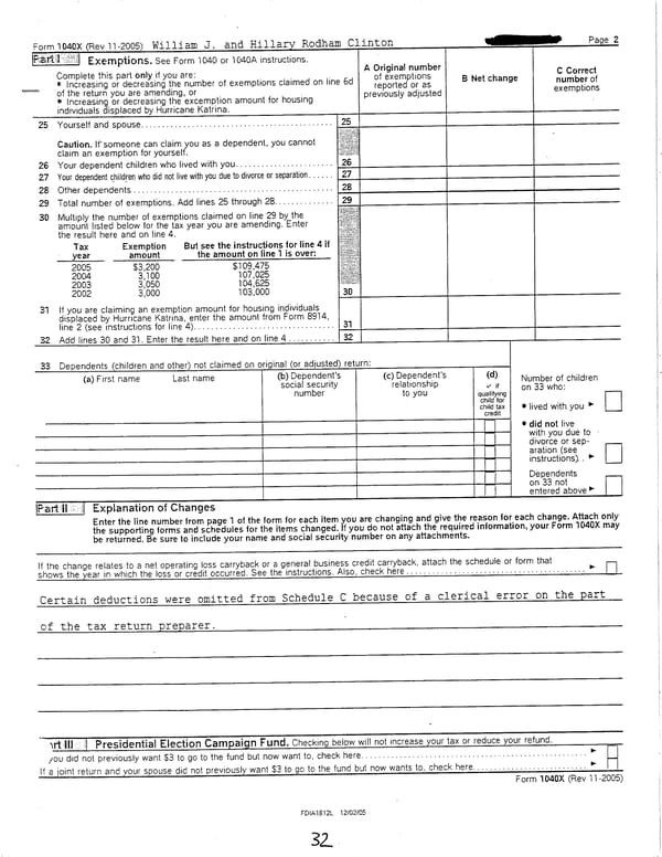 2005 U.S. Individual Income Tax Return - Page 32