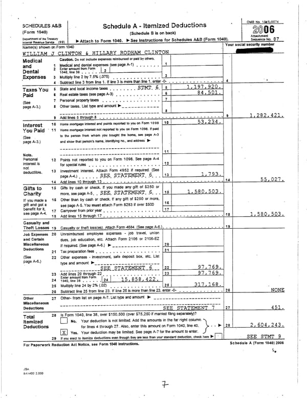 2006 U.S. Individual Income Tax Return - Page 7