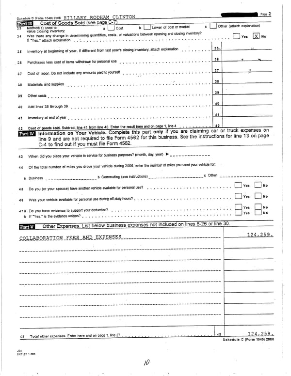 2006 U.S. Individual Income Tax Return - Page 10