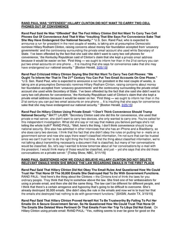 2016er Attacks on HRC - HRC Defense [Emails] - Page 6