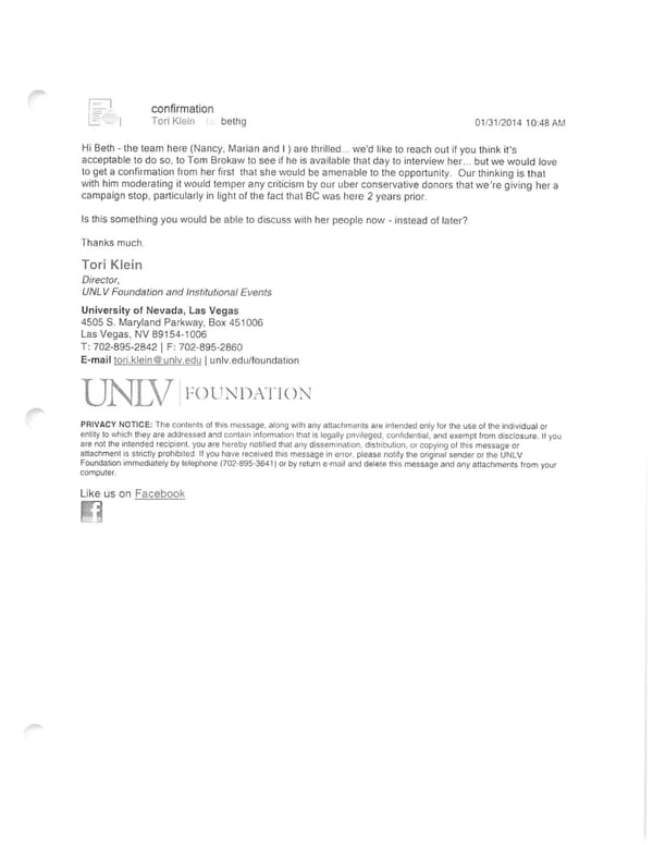 UNLV Email on Uber Conservatives - Page 1