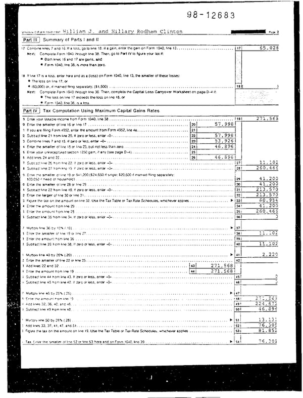 1997 U.S. Individual Income Tax Return (B_Clinton_1997) - Page 8